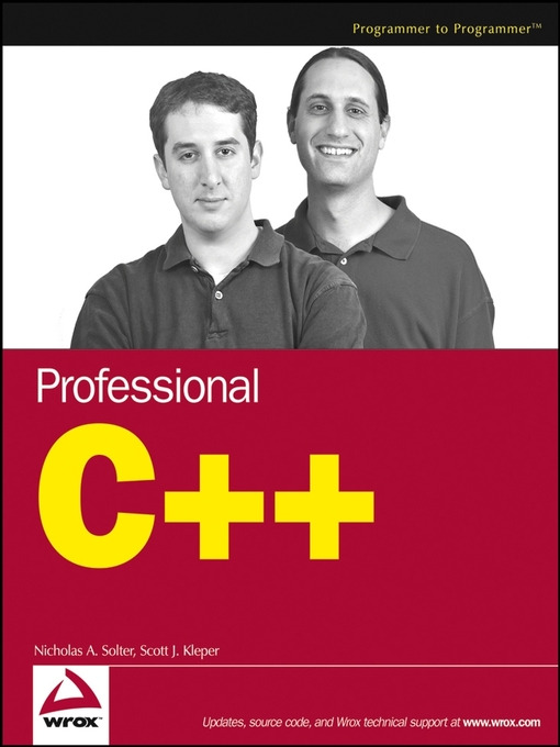 Title details for Professional C++ by Nicholas A. Solter - Available
